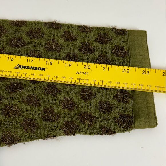 Vintage 90s Arise Green Silk Blend Woven Quilted Interior Wrap Jacket S - Picture 12 of 12